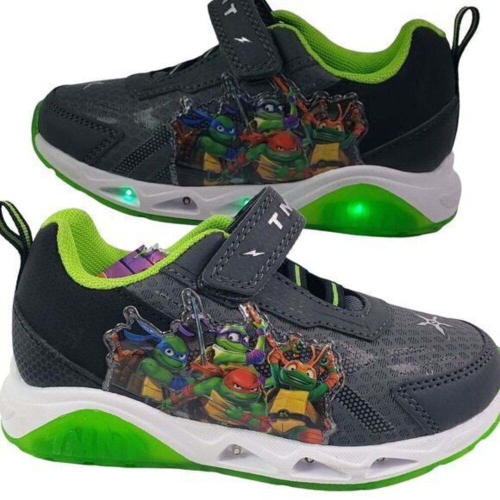 TMNT Teenage Mutant Ninja Turtles‎ Boys Sneakers Toddlers Size 6 Light-up Shoes